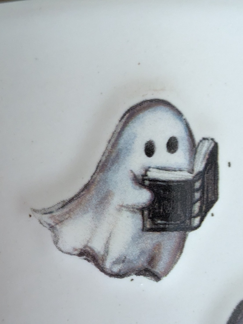 GHOST READING BOOKS
Sorry, I'm Boo-ked! Halloween Mug Cobwebs & Cauldrons NWT - Picture 6 of 8